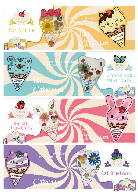 Ice Cream Pressed Flower Keychain Making