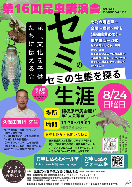 16th Insect Lecture: Exploring the Ecology of Cicadas!