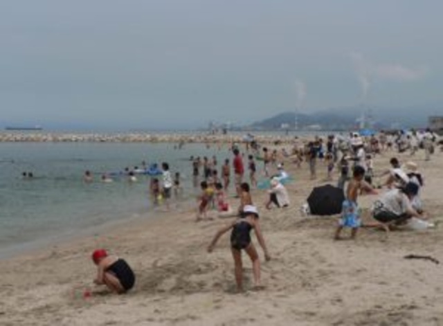 【海水浴】寒川豊岡海浜公園ふれあいビーチ