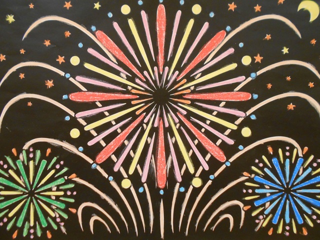 Parent-Child Craft "Colorful Fireworks"
