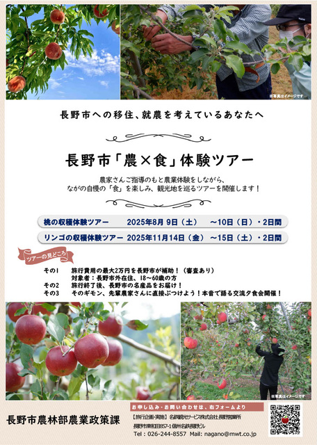 Nagano City "Agriculture x Food" Experience Tour - Peach Harvesting Experience Tour