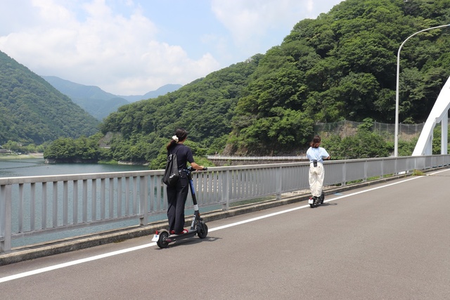 Eco Mobility Tour Stamp Rally in Tanzawa Lake
