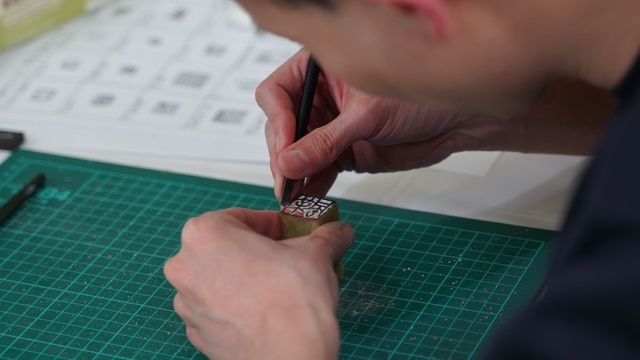 アートラボぎふ 篆刻実技講座古の文字を印に刻む 5