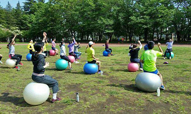 国営昭和記念公園 PF バランスボールヨガ(9月)