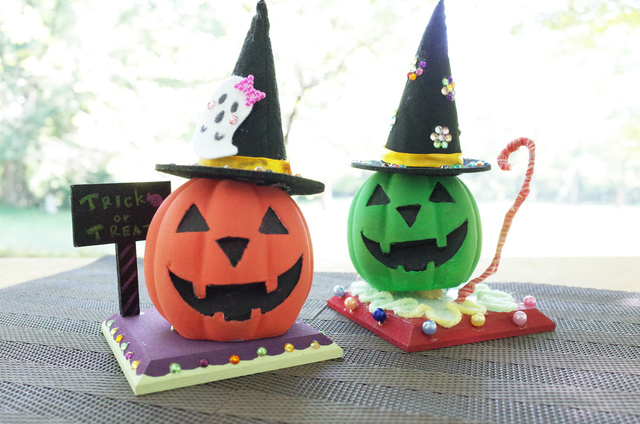 ハロウィン限定　木工クラフトメニュー「3Dハロウィンデコ」