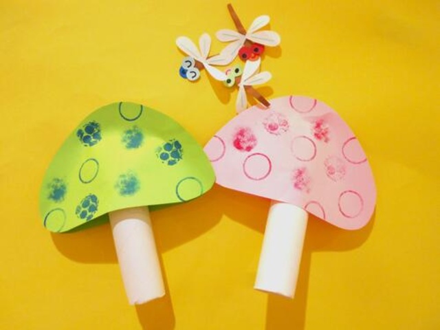 親子 de 工作「おしゃれきのこ」