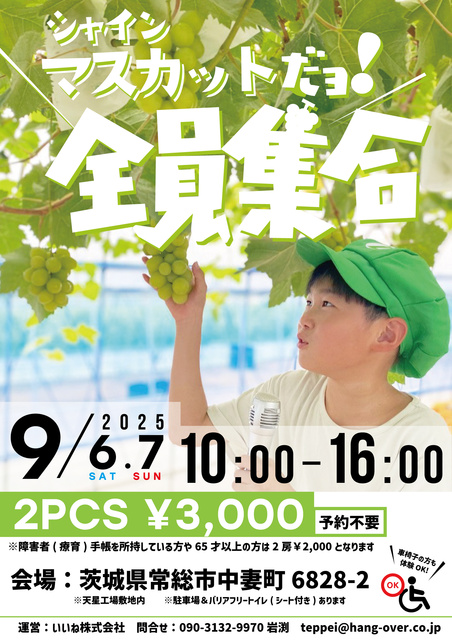 シャインマスカットだヨ!全員集合