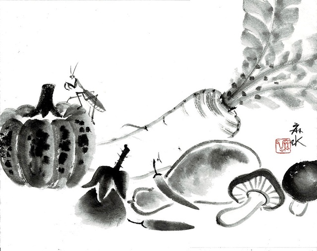 「水墨画1日体験」ワークショップ