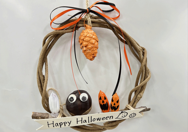 工作教室 ハロウィンリース