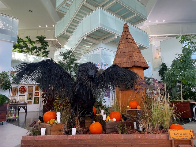ハロウィン花のオブジェ展