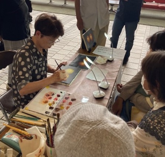 Artプロジェクト展ライブペインティング