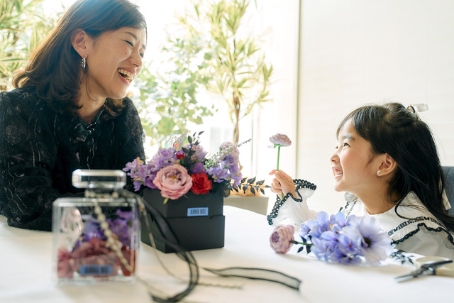 ファンタジーキッズフラワーアレンジメントワークショップ with ANNA SUI mini