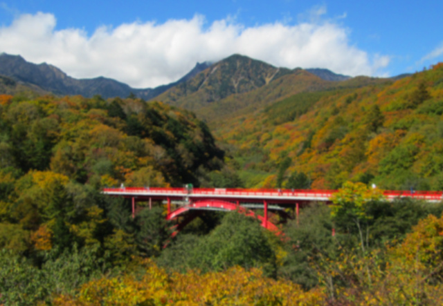 【紅葉・見ごろ】東沢大橋
