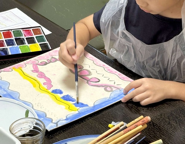 ワークショップ「抽象画のみかた・かきかた 色であらわす印象」