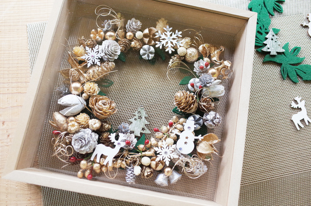 クリスマス限定 「クリアフレームリース」