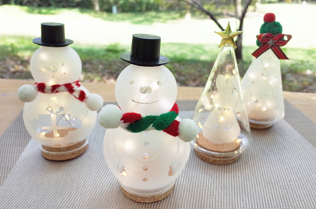 クリスマス限定 サンドブラスト「スノーマンライト/ツリーライト」