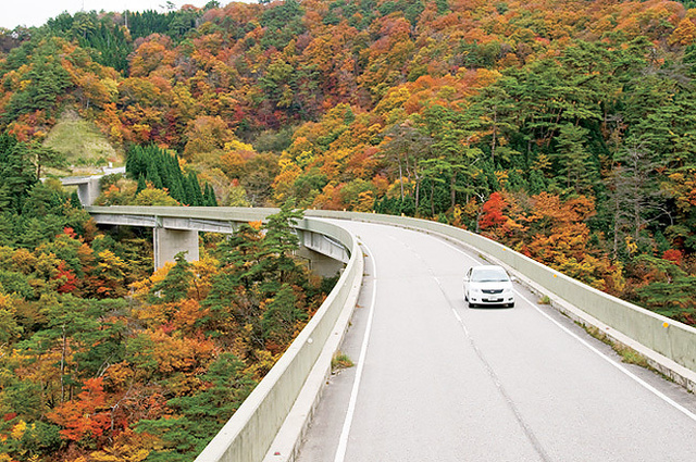 【紅葉・見ごろ】珠洲広域農道から見える山々