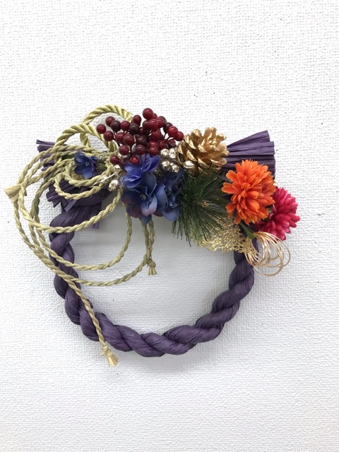 キッズフローリスト体験ー行事と花「しめ縄作り」