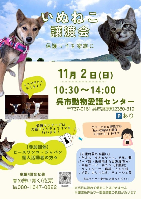 いぬねこ譲渡会~保護っ子を家族に~