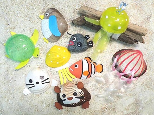 いつでもワークショップ「なぎさクラフト ~海のいきものづくり~」