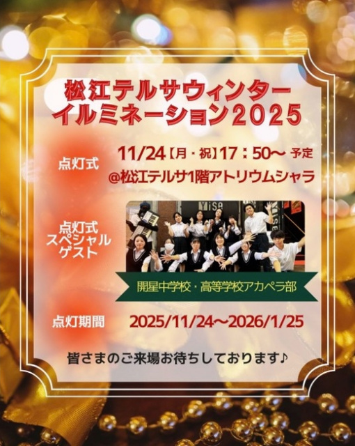 松江テルサウィンターイルミネーション2025