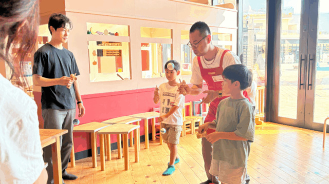 小学生親子向けけん玉ワークショップ