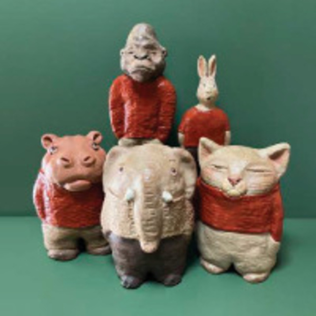 -動物園・あにまぁ〜る-明星いっぺい クレイアートと絵画展