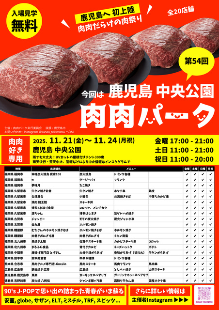 第54回 肉肉パーク 鹿児島 中央公園