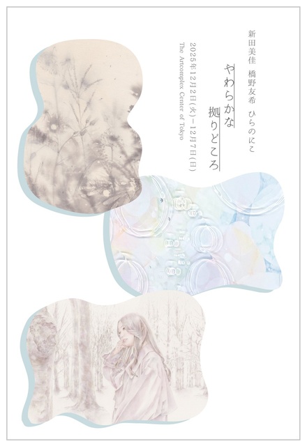 新田美佳 橋野友希 ひらのにこ「やわらかな拠りどころ」