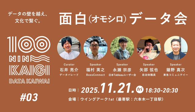 データ界隈100人カイギ#03　面白 オモシロ データ会