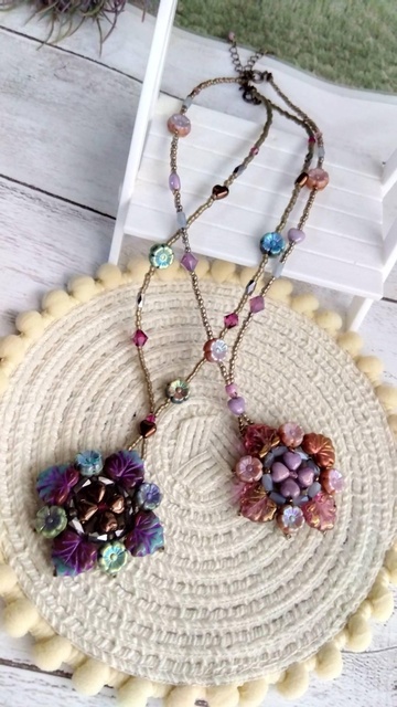 クラフトハートトーカイ（イズミヤ長岡店）11月フォーリーフガーデンネックレスワークショップ